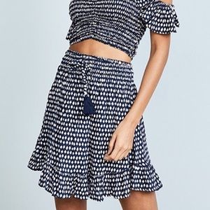 tiare hawaii tribal print navy mini skirt
